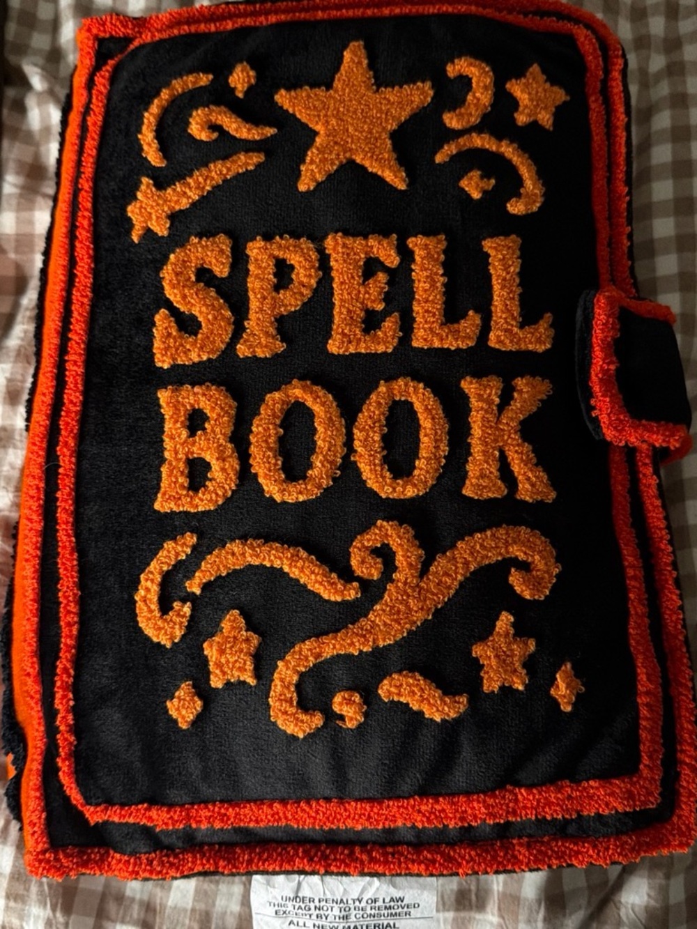 Target Black & Orange Spell Book Decorative Throw